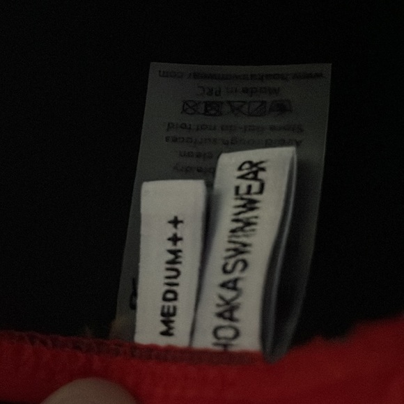 Hoaka swimwear, red kauai set - Picture 3 of 4